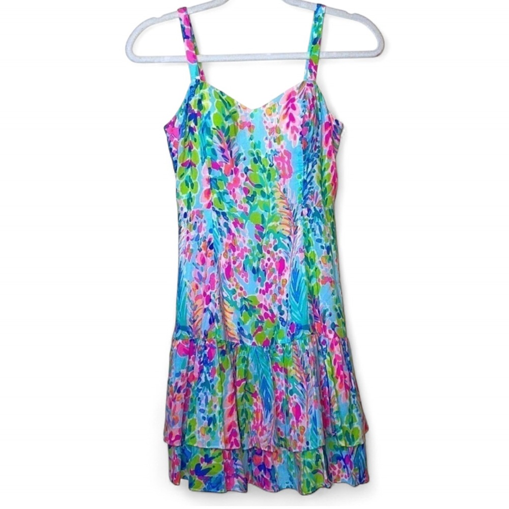 Lilly Pulitzer Morgana Catch The Wave Dress Size 8 built in padding